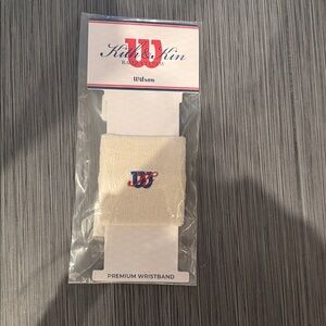 KITH x Wilson stripe wristband racquet crew